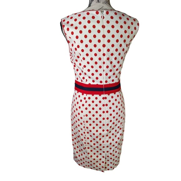 Scofield British Heritage Vintage Dress, Small, XS Red Polka Dot160/84A Nautical - Picture 4 of 7